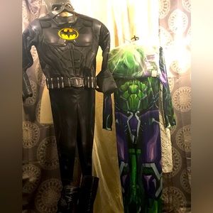 Two piece Batman costume Three piece Hulk costume